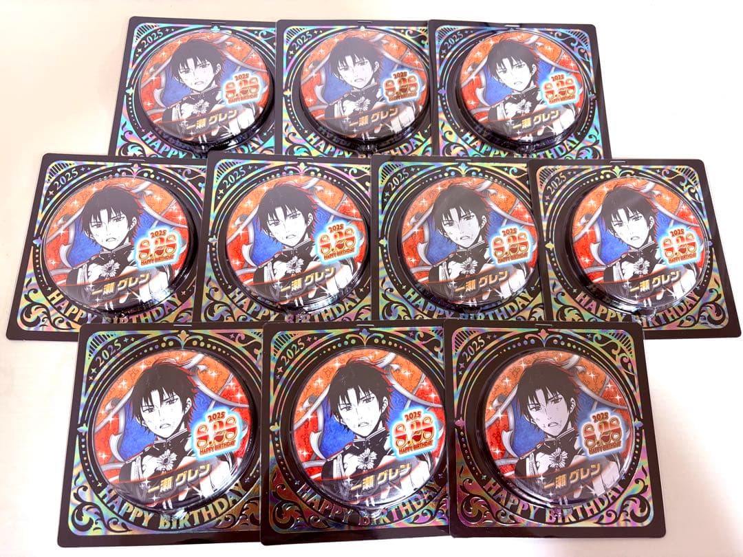 終わりのセラフ 一瀬グレン 2025 バースデイ缶バッジ 10点セット