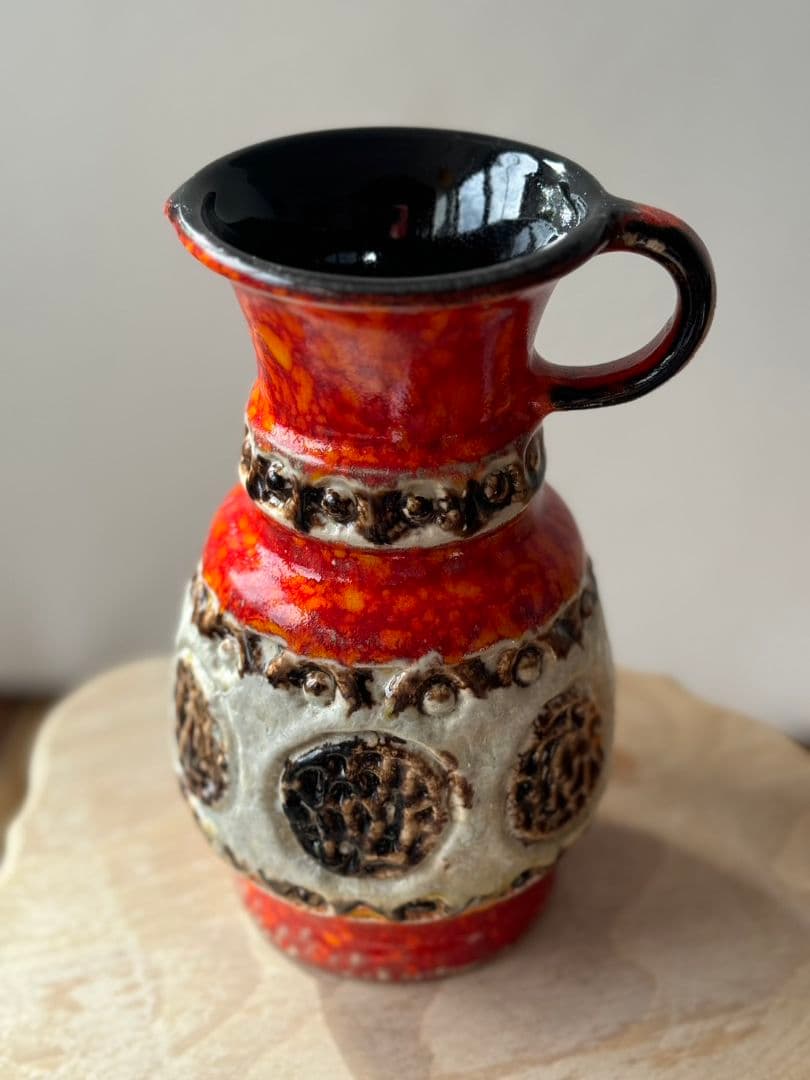 西ドイツビンテージ花瓶　ファットラバ　ミッドセンチュリーÜ keramik