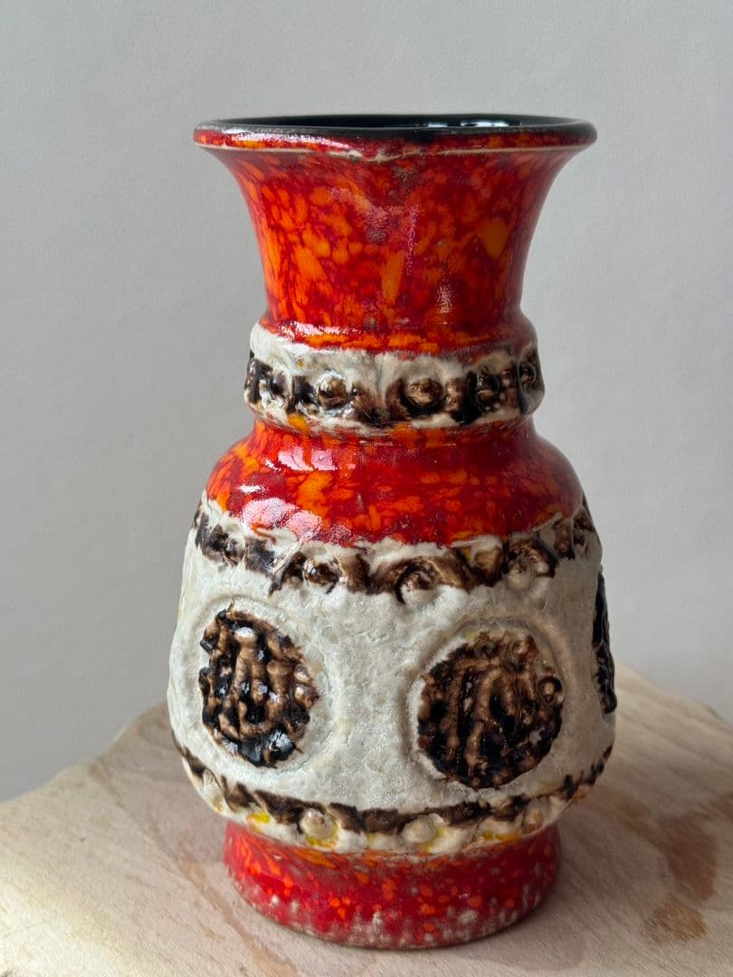 西ドイツビンテージ花瓶　ファットラバ　ミッドセンチュリーÜ keramik