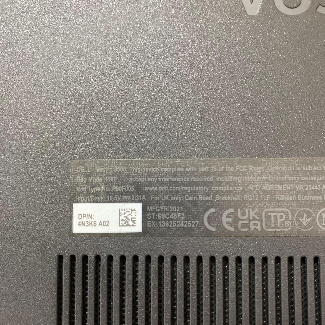 【注意Dell Vostro 3500 日本語キーボード(大画面／テンキー付き)