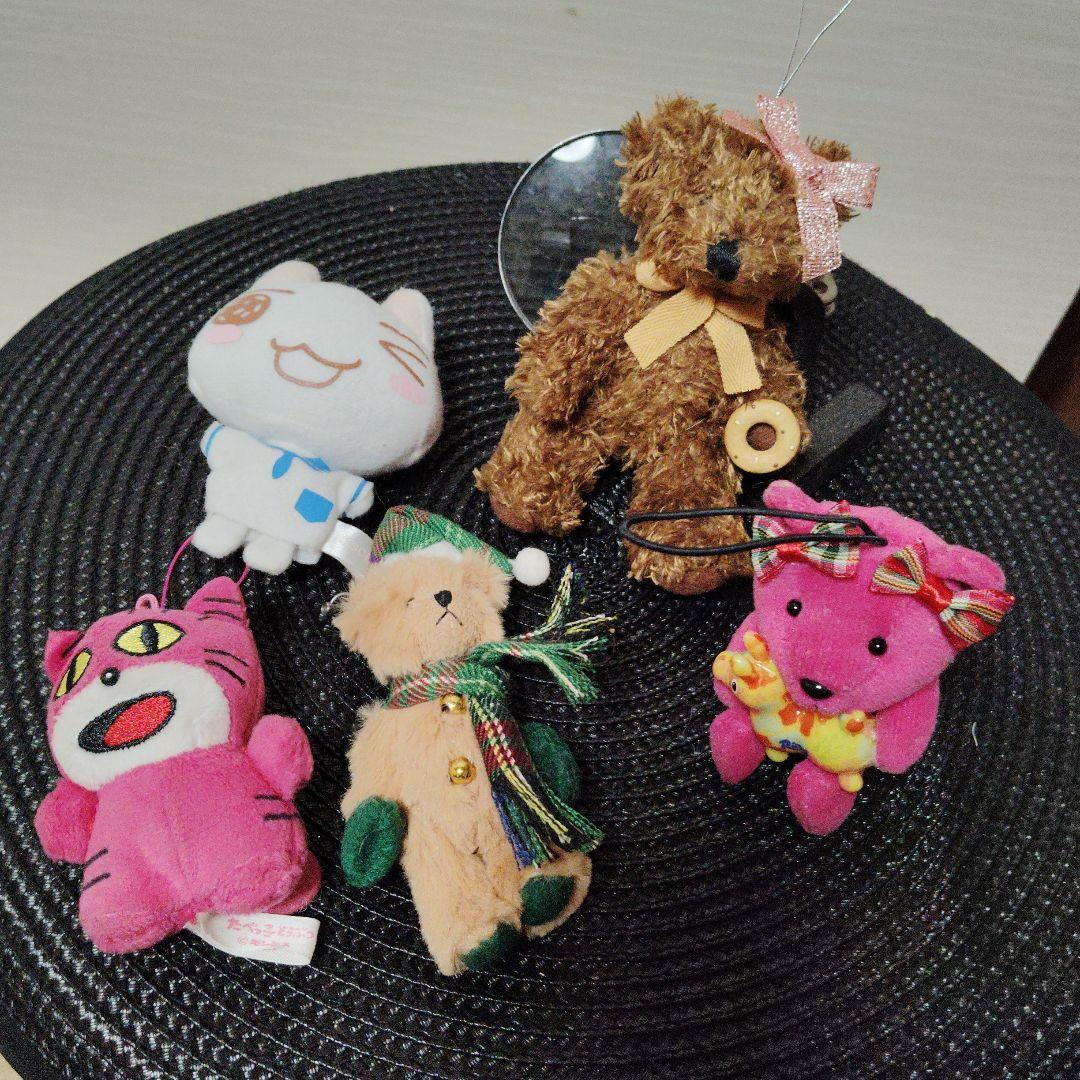 bear set vintage 小型ぬいぐるみ 5体セット
