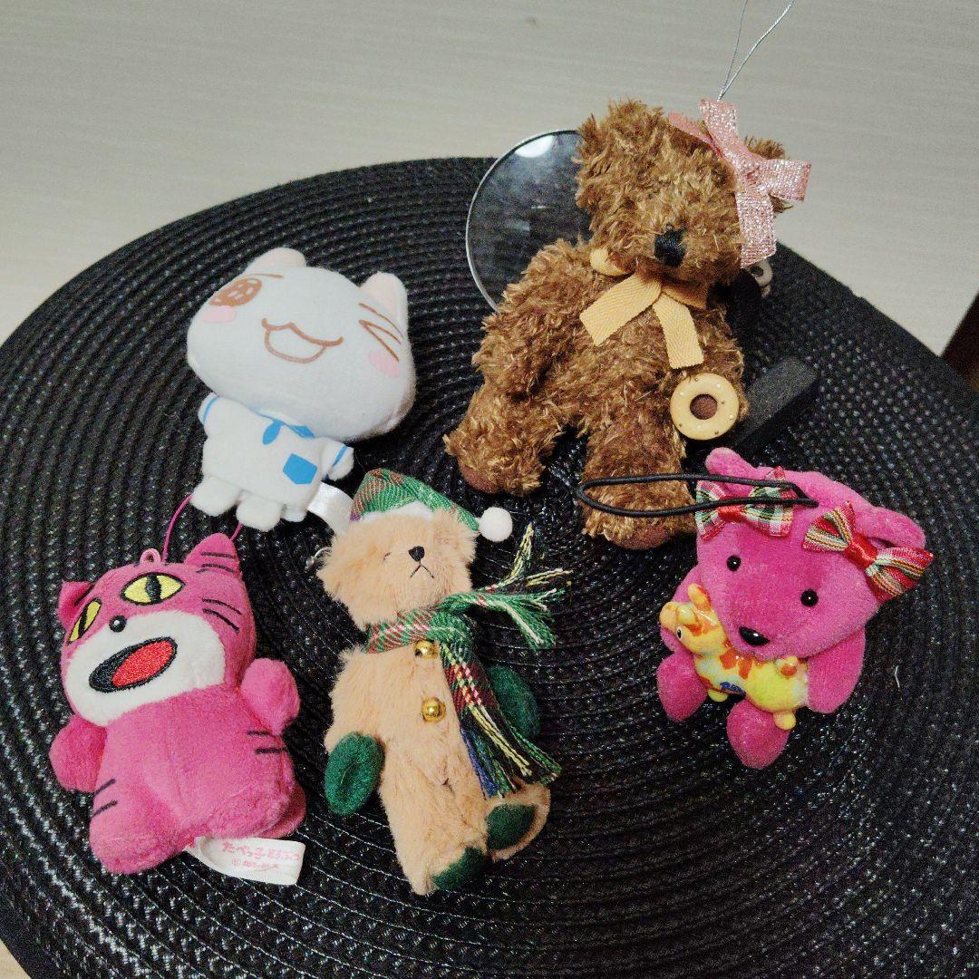 bear set vintage 小型ぬいぐるみ 5体セット