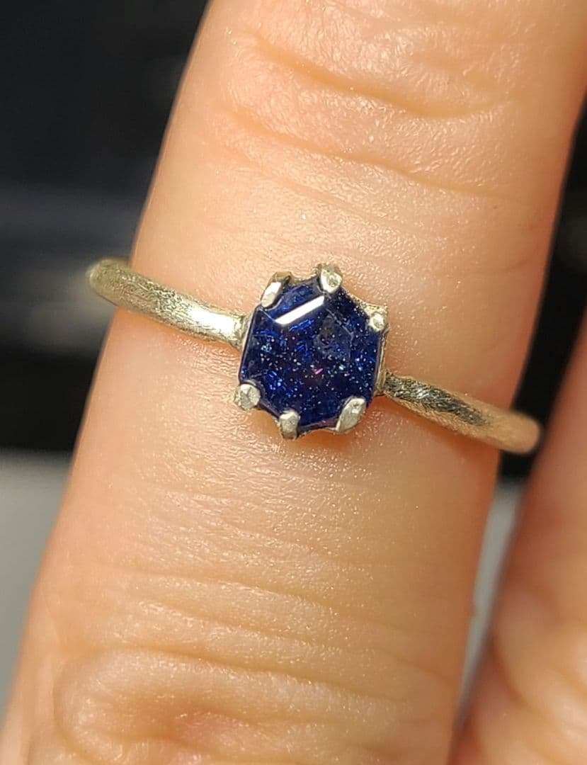 えむえす★スリランカ産ブルーサファイア★リングオーダー