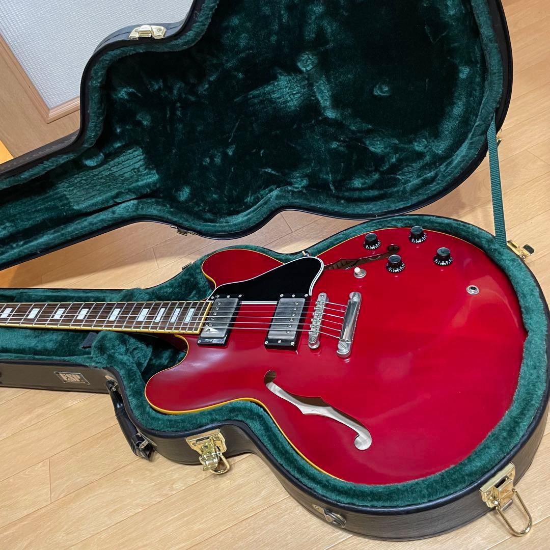 Edwards E-SA-125-LTS セミアコースティックギター 赤