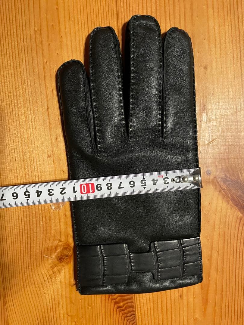 HERMES ブラック手袋 サイズ9