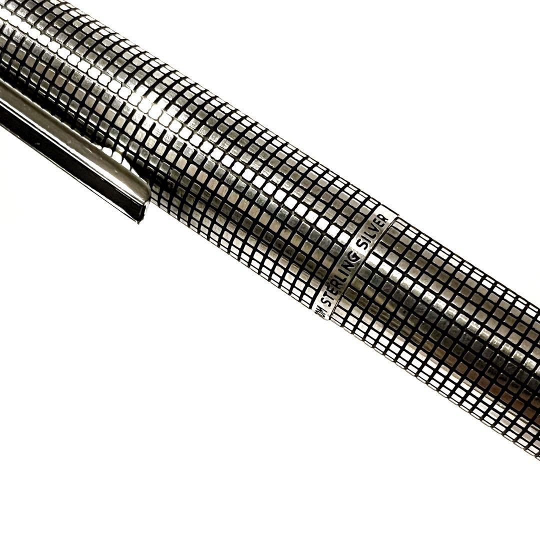 PILOT パイロット 万年筆 18K-750 スターリングシルバー　ケース付