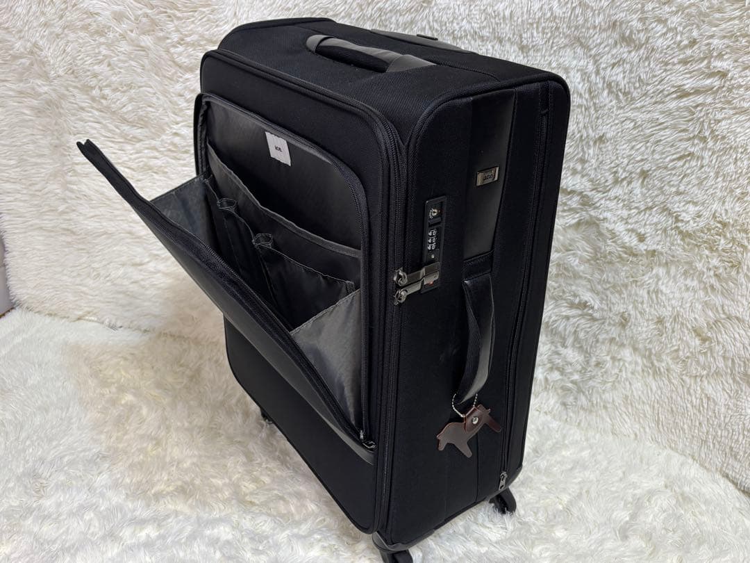 超軽量 美品 【エース】ソフトキャリーケース 57L TSAロック ブラック