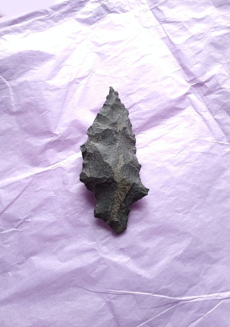 スクレイパー 石器 サヌカイト 模写