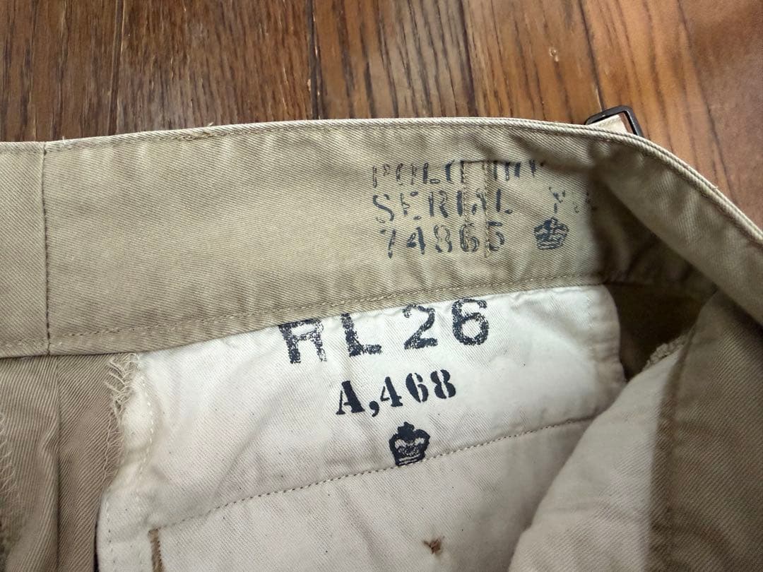 ポロラルフローレン　グルカチノパン　w30 ミリタリー