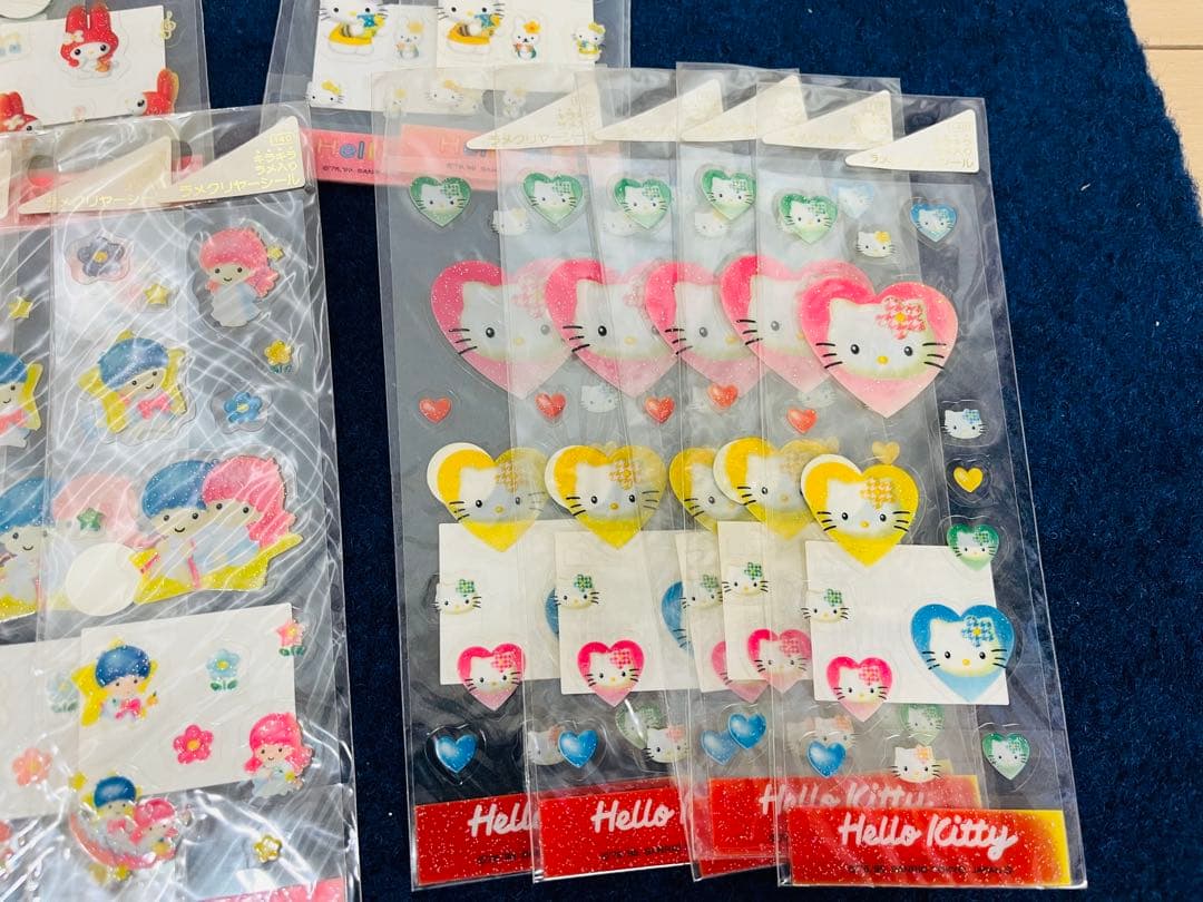 【新品未開封】サンリオ　ラメクリヤーシール　まとめ　平成レトロ