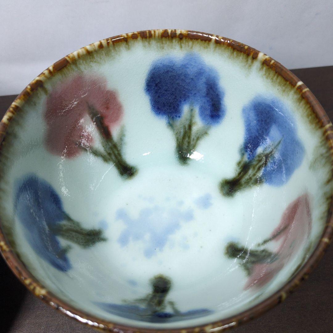 d*7様 斉山窯 太田恵 作 色絵 丼＆蓋物 2点 セット