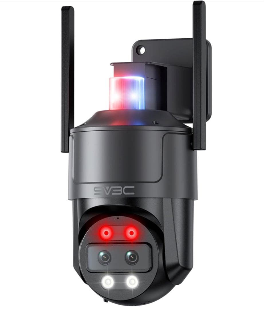 【新品】SV3C 防犯カメラ 屋外 800万画素 ワイヤレス PTZ機能 IP