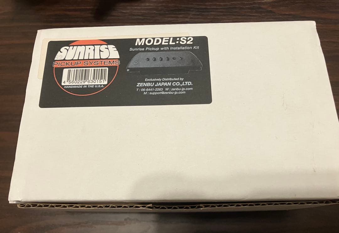 アコギピックアップSUNRISE Ｓ2【パッシブマグネティック・ピックアップ】