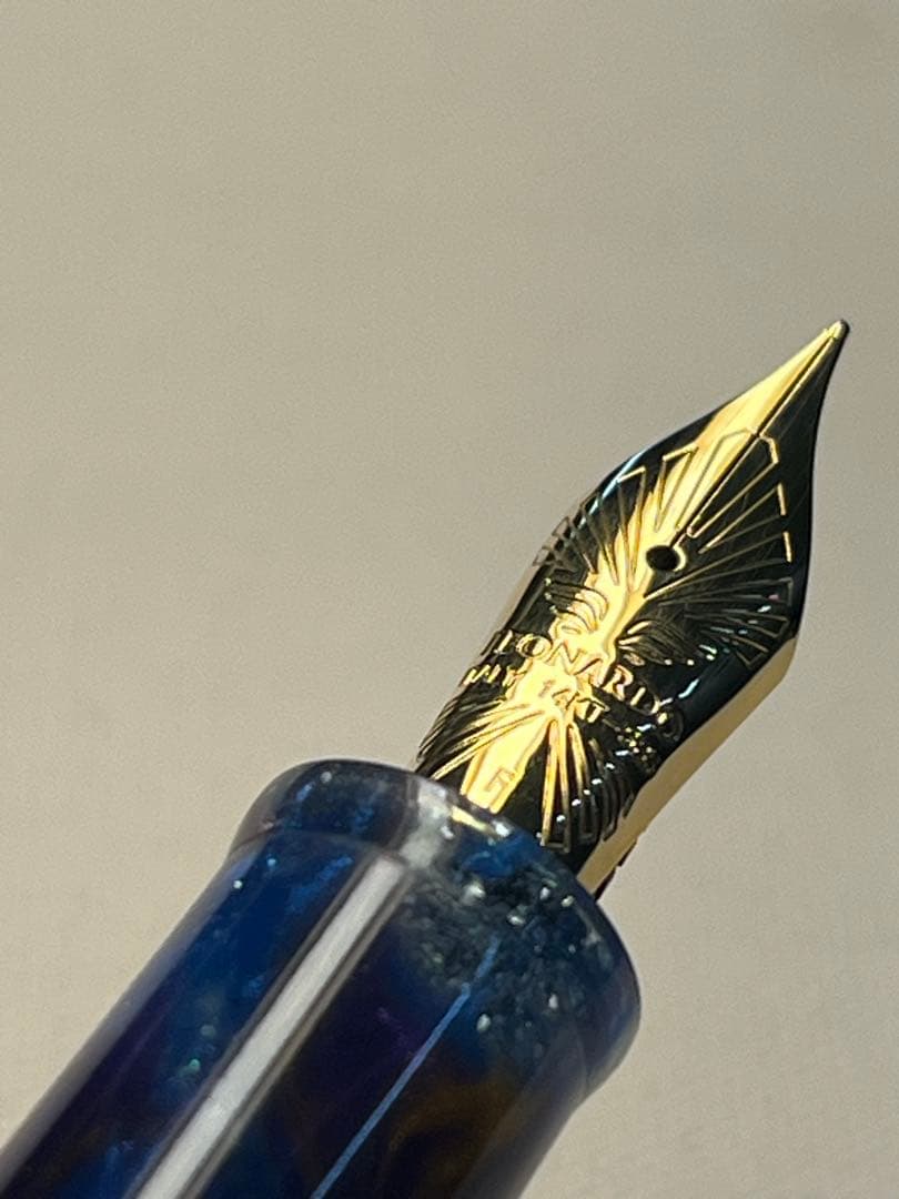 試筆のみ　レオナルド万年筆　モーメント ゼロ グランデ 14金ニブ