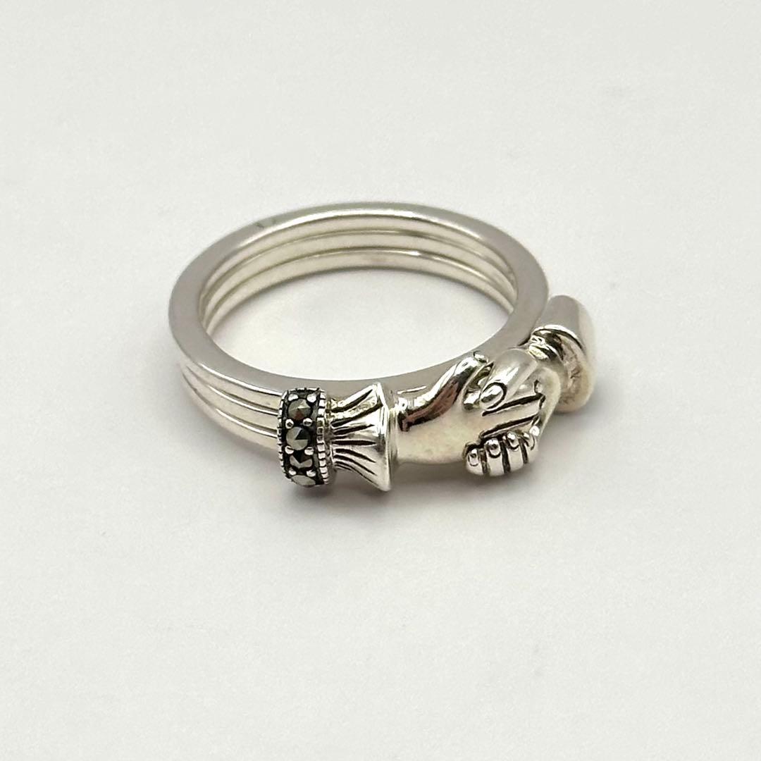 【美品】 FATRAS ファトラ フェデ リング 握手 Ag925 碌山