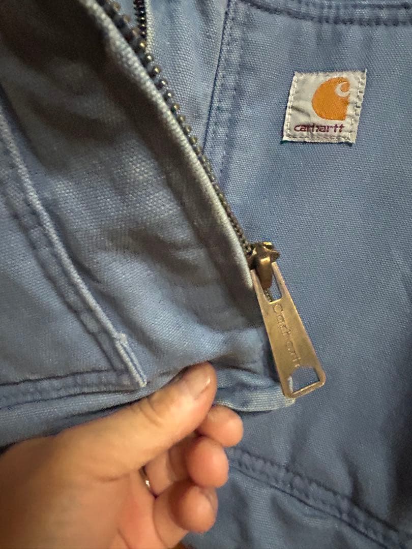 最安値！超希少！Carharttカーハートダックジャケットフレンチブルー！