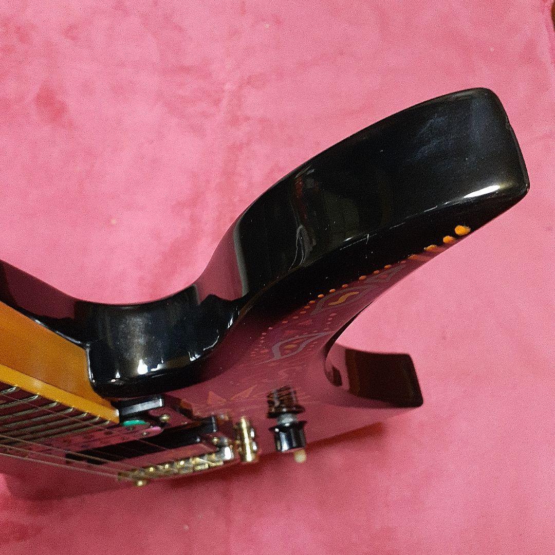 【良・美品】サイケペイント・hideモデル。モッキンバードエレキギター。