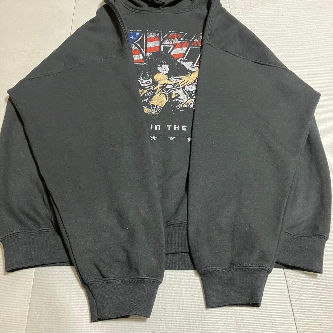 KISS イギリス製「モンスター～地獄の獣神」公式 フーディー 黒XL