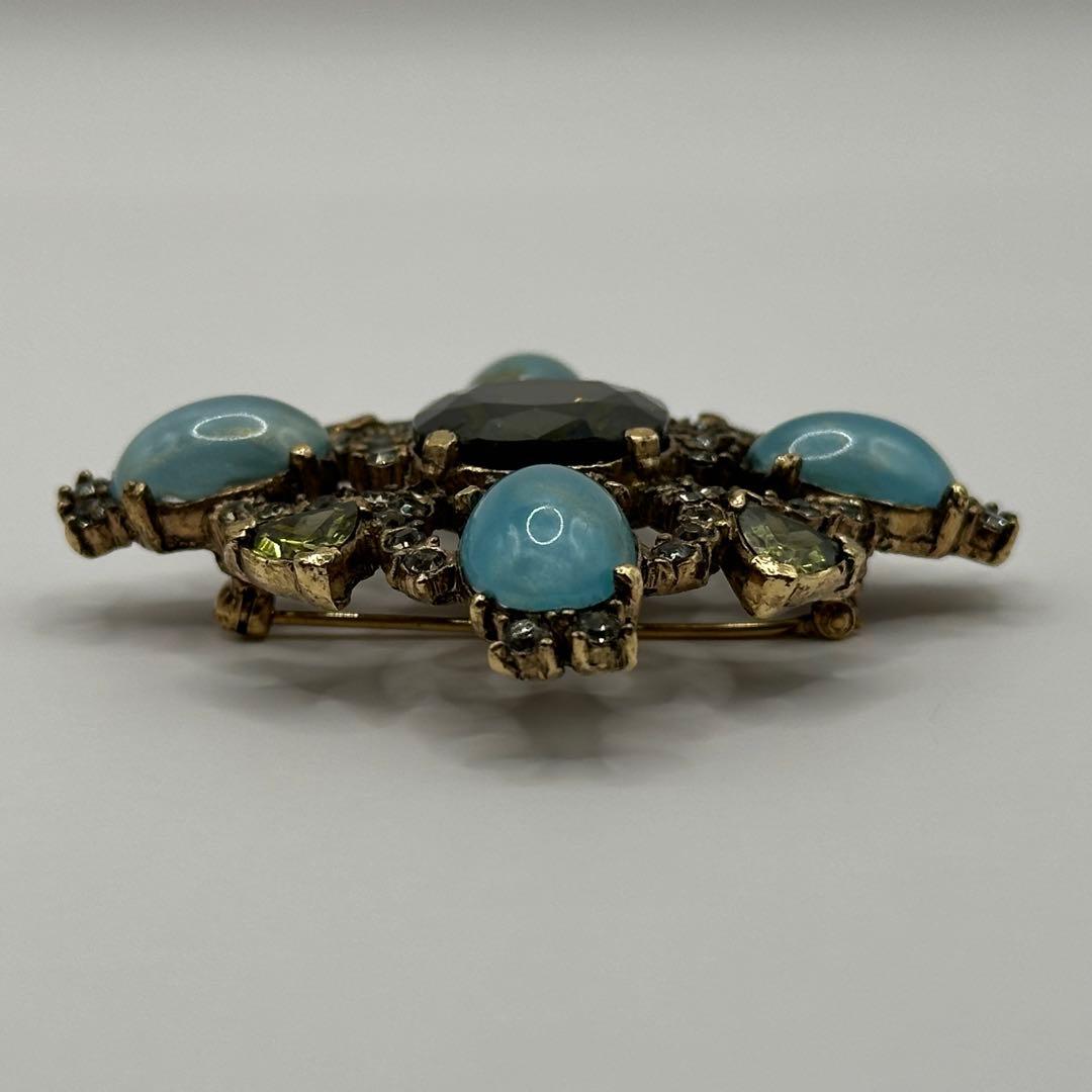 【希少】CINER サイナー ブローチ カラーストーン ラインストーン