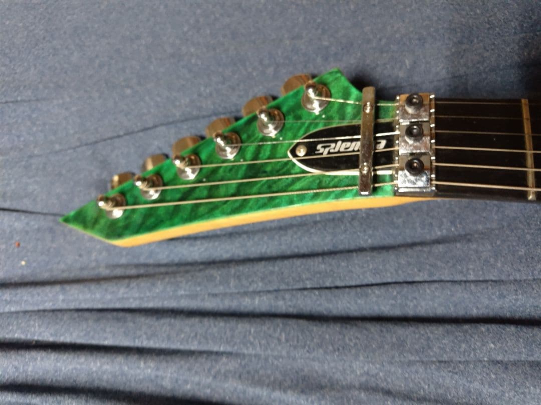 ギター ESP edwars e-mv-125fr Turquoise green