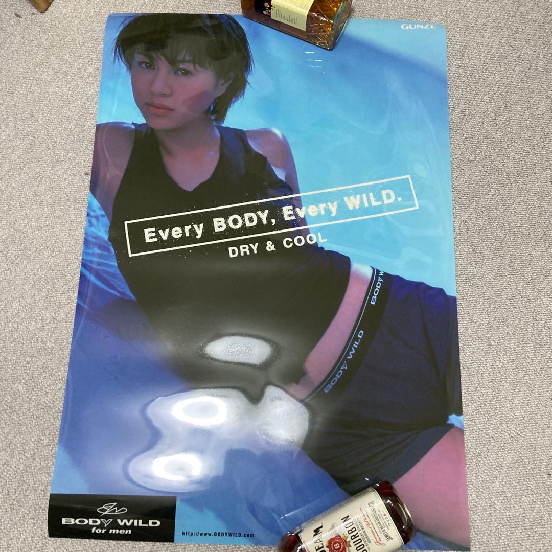 井川遥　BODY WILD 店頭用 バックライトポスター（電飾用）非売品　青