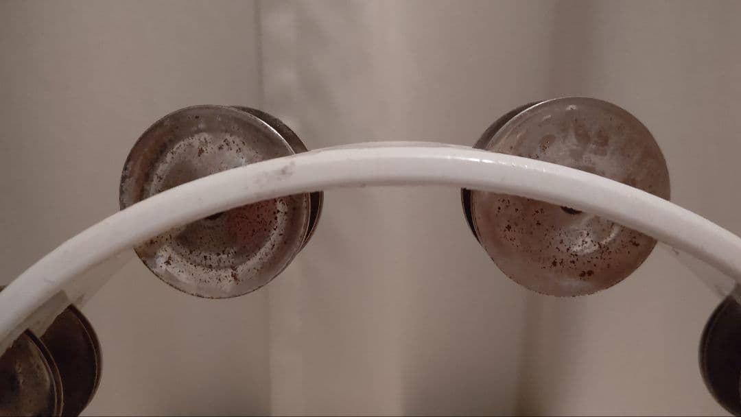 タンバリン(BLACKジングル希少MEINL)リズムテックRHYTHMTECH