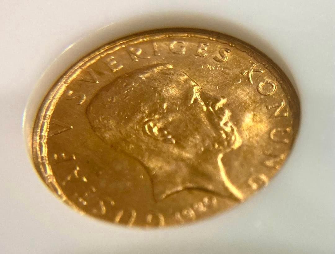 ★★★★やっちゃん★★★★1920年スウェーデン5クローナ金貨★MS65