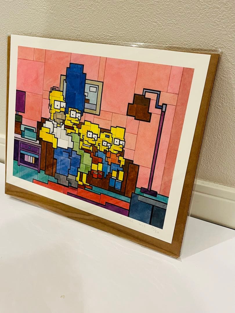 ADAM LISTER アダムリスター シルクスクリーン シンプソンズ　kaws