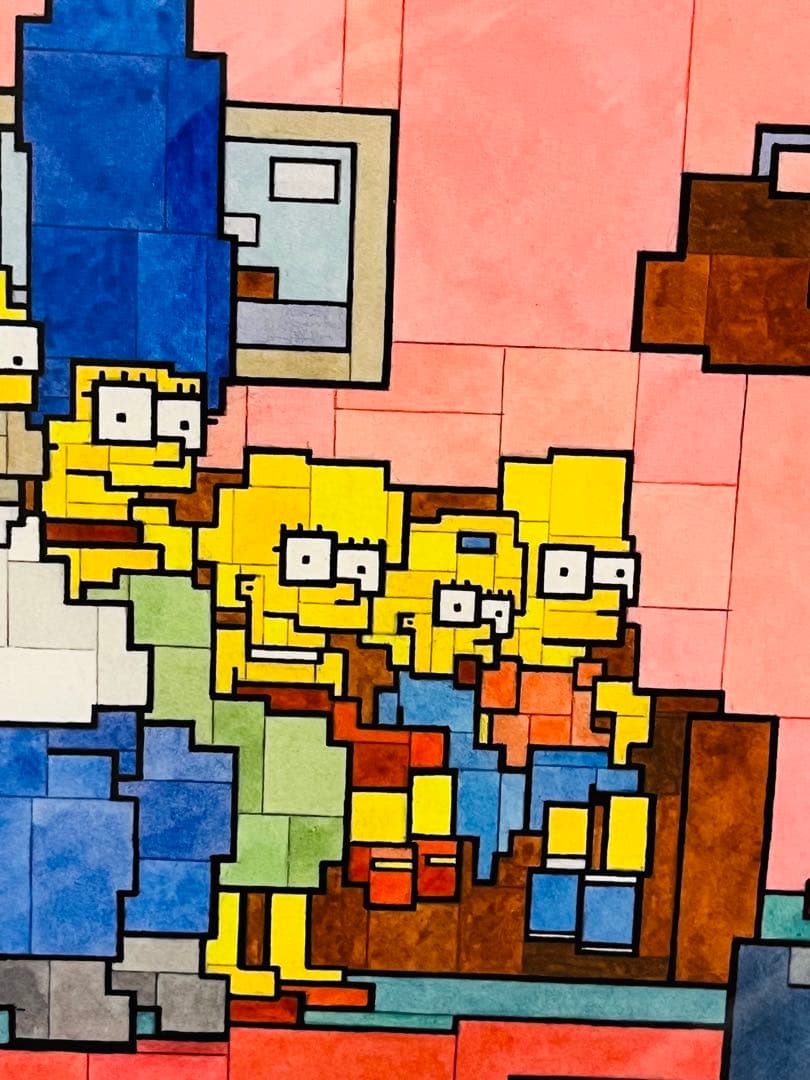 ADAM LISTER アダムリスター シルクスクリーン シンプソンズ　kaws