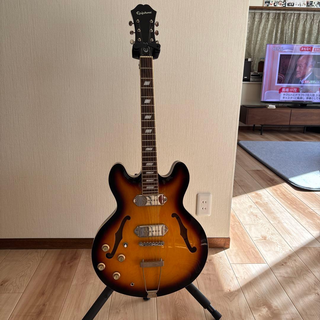 マクソンEpiphone セミアコースティックギター 2015年モデル