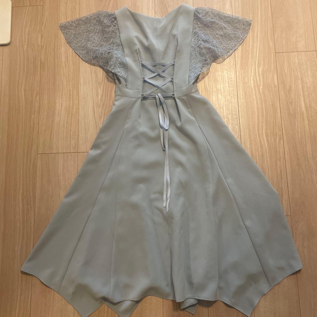 ⭐︎とまとさん専用⭐︎ aimerライトブルー Aライン パーティードレス