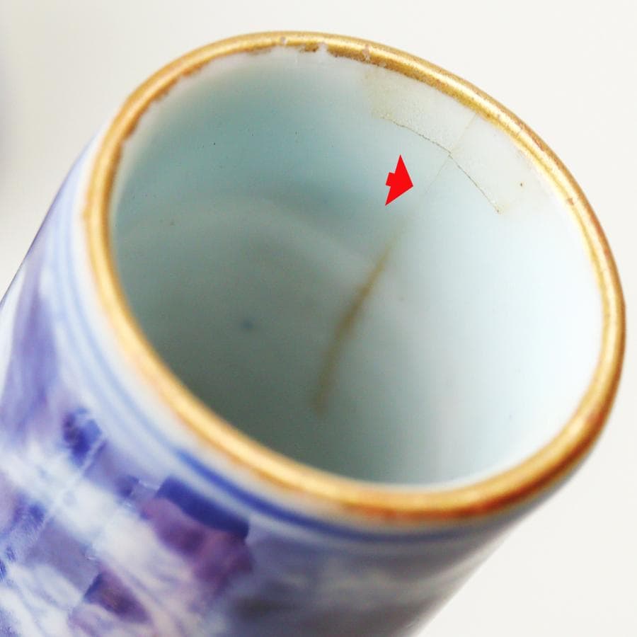 錦手捻祥瑞徳利 一対 酒器 酒注 花生け 収納箱