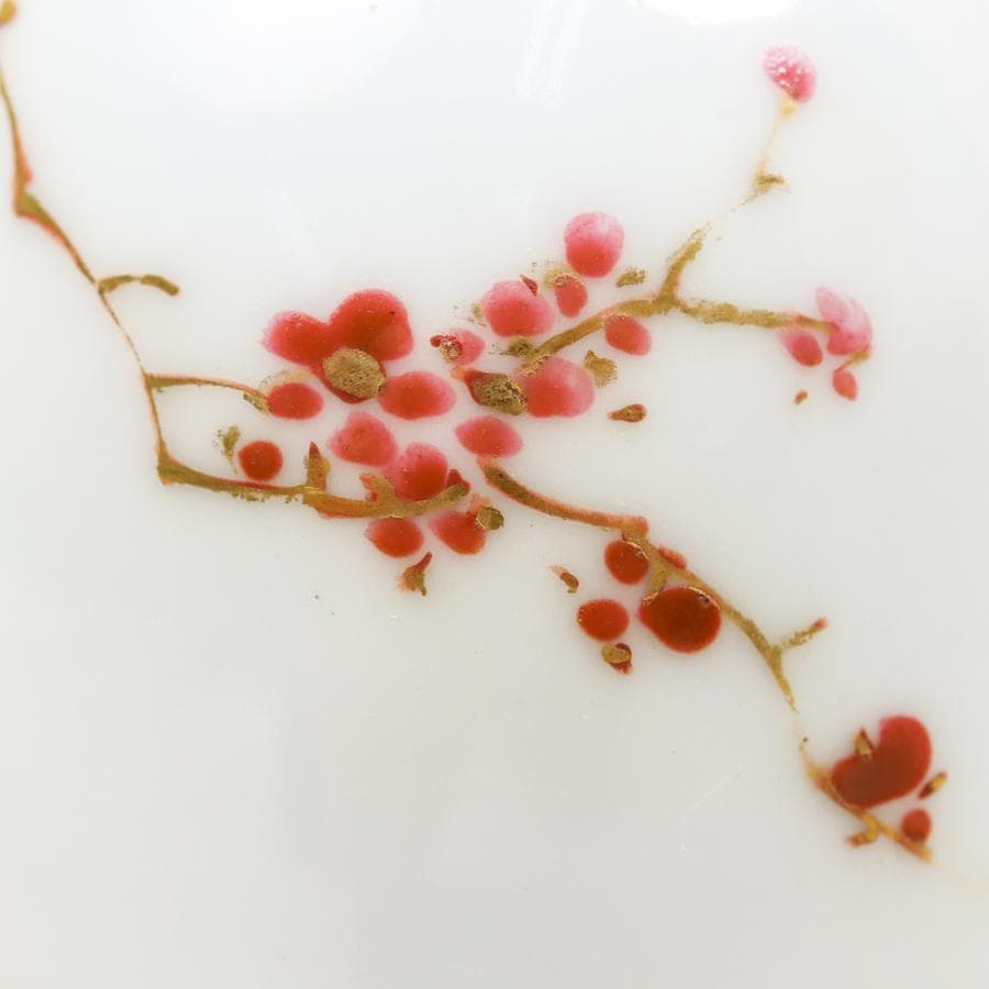 錦手捻祥瑞徳利 一対 酒器 酒注 花生け 収納箱