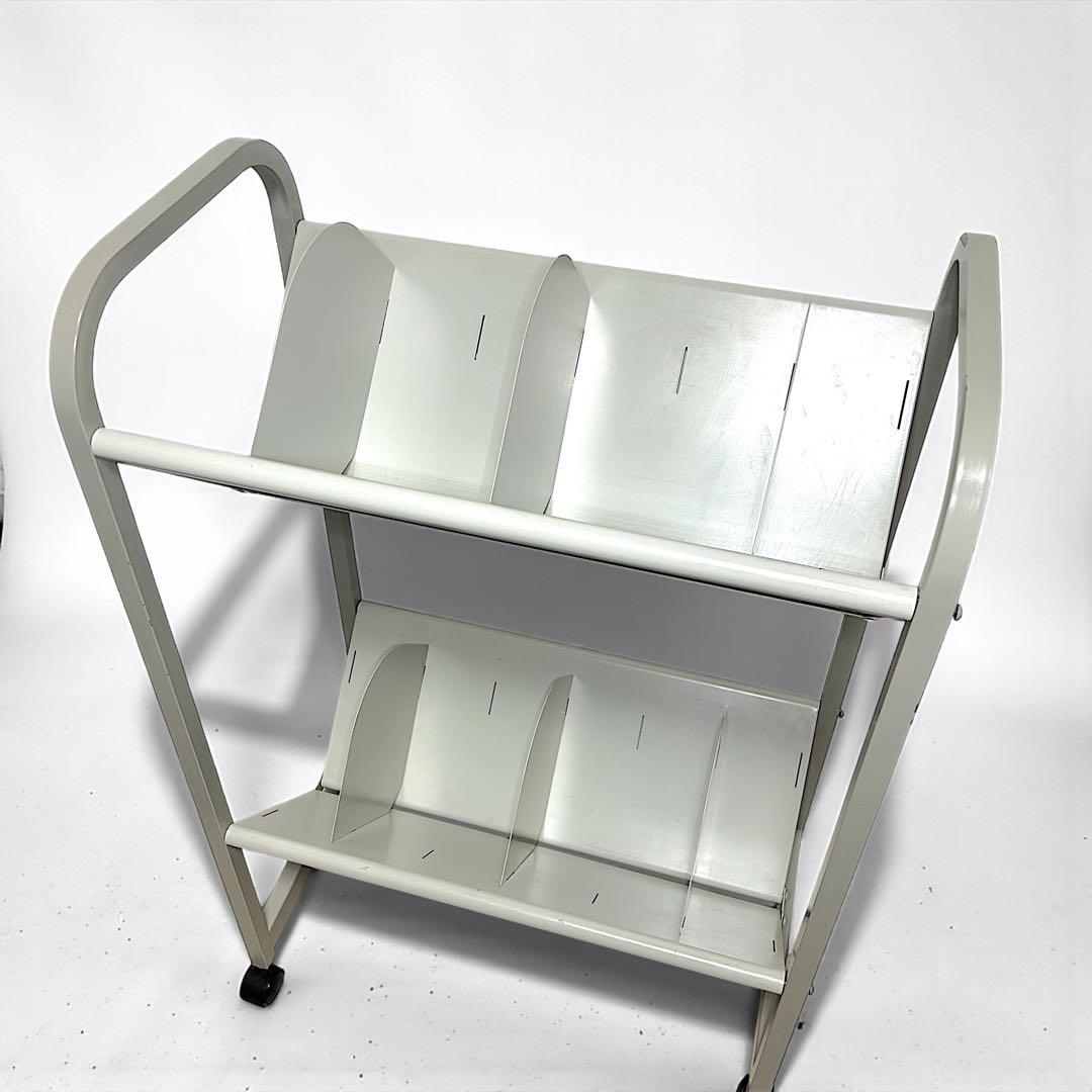 PLUS 2段 ファイルワゴン FY-9060F キャスター付き 本棚 書類整理