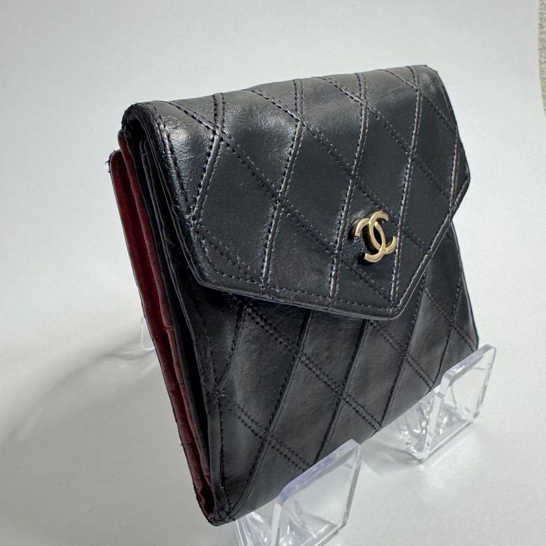 CHANEL シャネル 折り財布 ビコローレ ヴィンテージ Wホック ウォレット