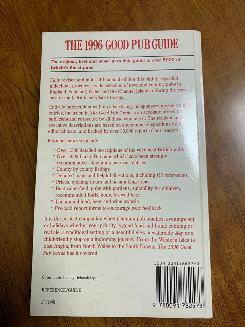 入手不可能！The1996GoodPubGuide英国5000件以上のパブガイド