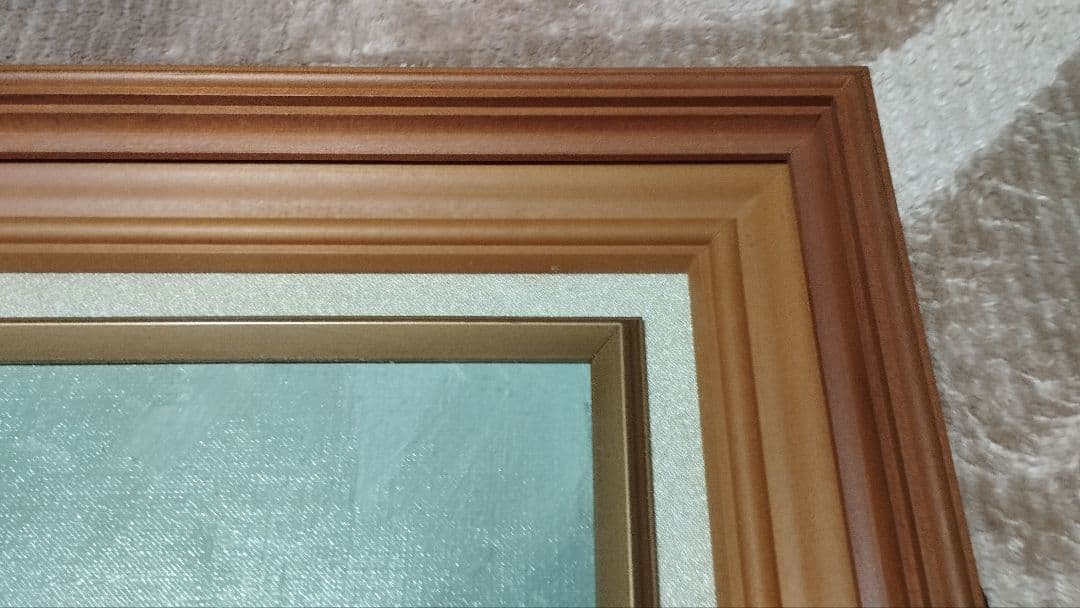 バラの花束 油絵 木製フレーム付き　高島屋