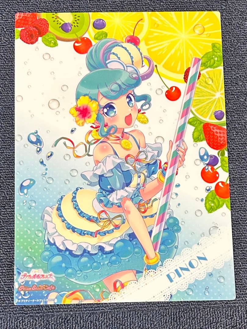 プリパラ　トライアングル　カフェ　ぴのん　A4サイズハードブロマイド