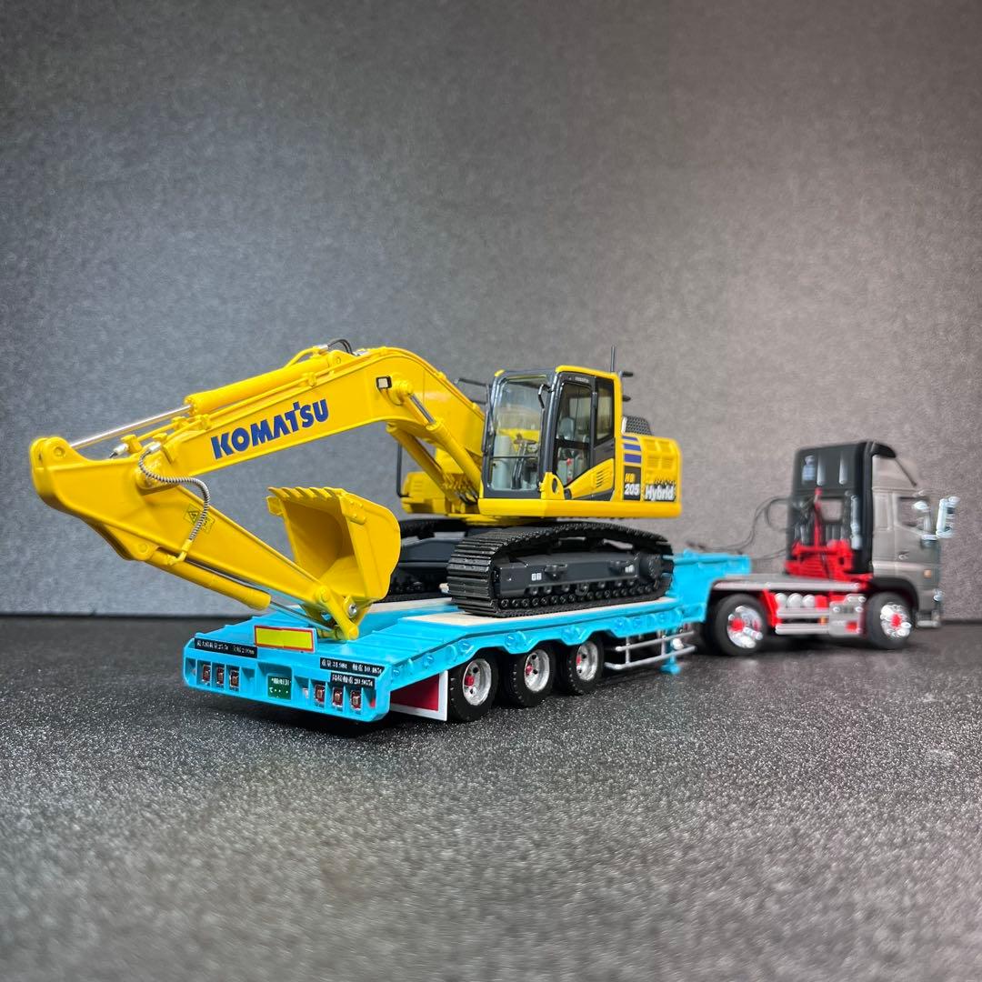 24⭐︎　1/50 3軸ショートトレーラー　建機　重機
