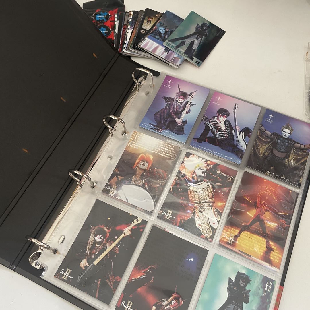 9. 聖飢魔II トレカ カード バインダー ステッカー うちわ グッズ まとめ
