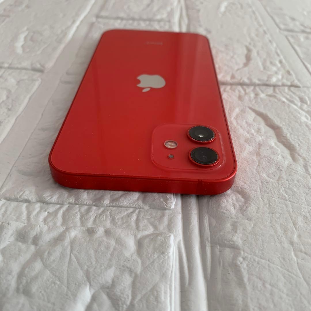 ❤️iPhone 12❤️64GB❤️RED❤️赤 スマホ 中古品 箱 ステッカー付き