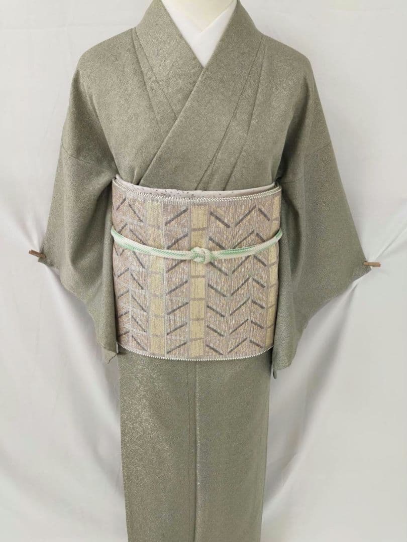 【お茶席用に】★★新品未使用　洗える江戸小紋(ポリ100%)Mサイズ★★