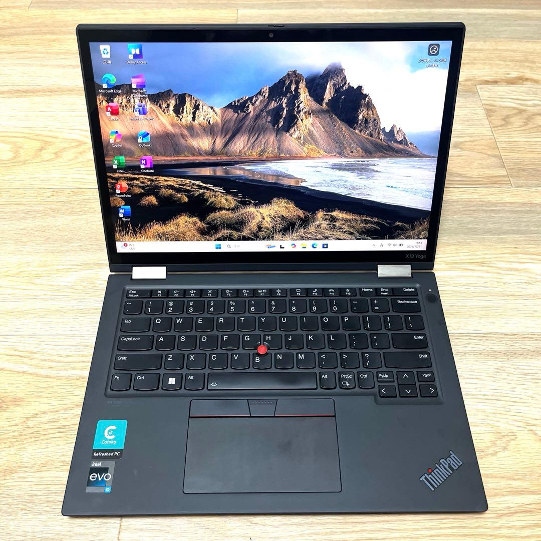 Windowsノート本体 Thinkpad X13 Yoga gen3 i5 1235U 16GB 256
