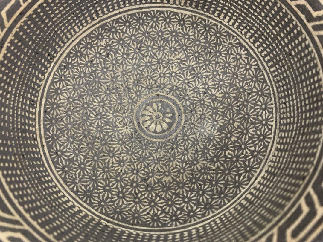 茶道具 新羅土器 神羅窯 土器茶碗 柳 茶碗 茶器 土器 共箱