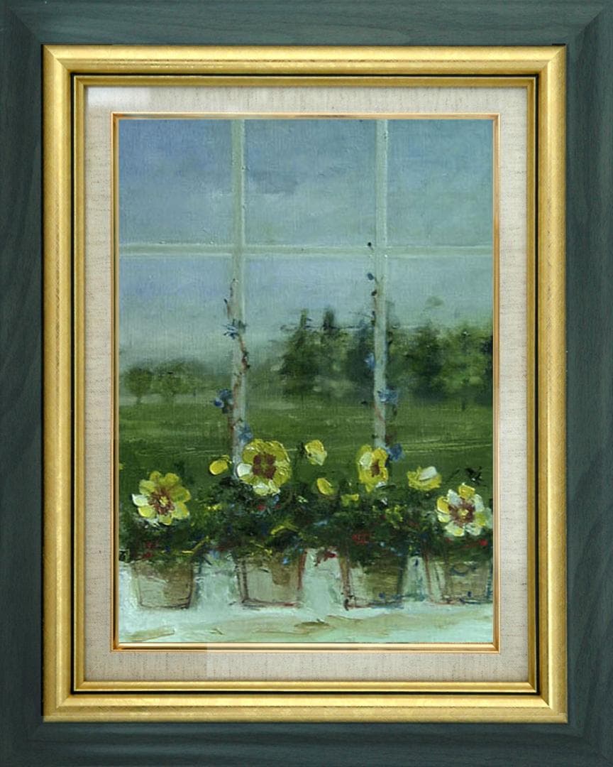 油絵 菅家令子 絵 絵画 インテリア F4-070402 花