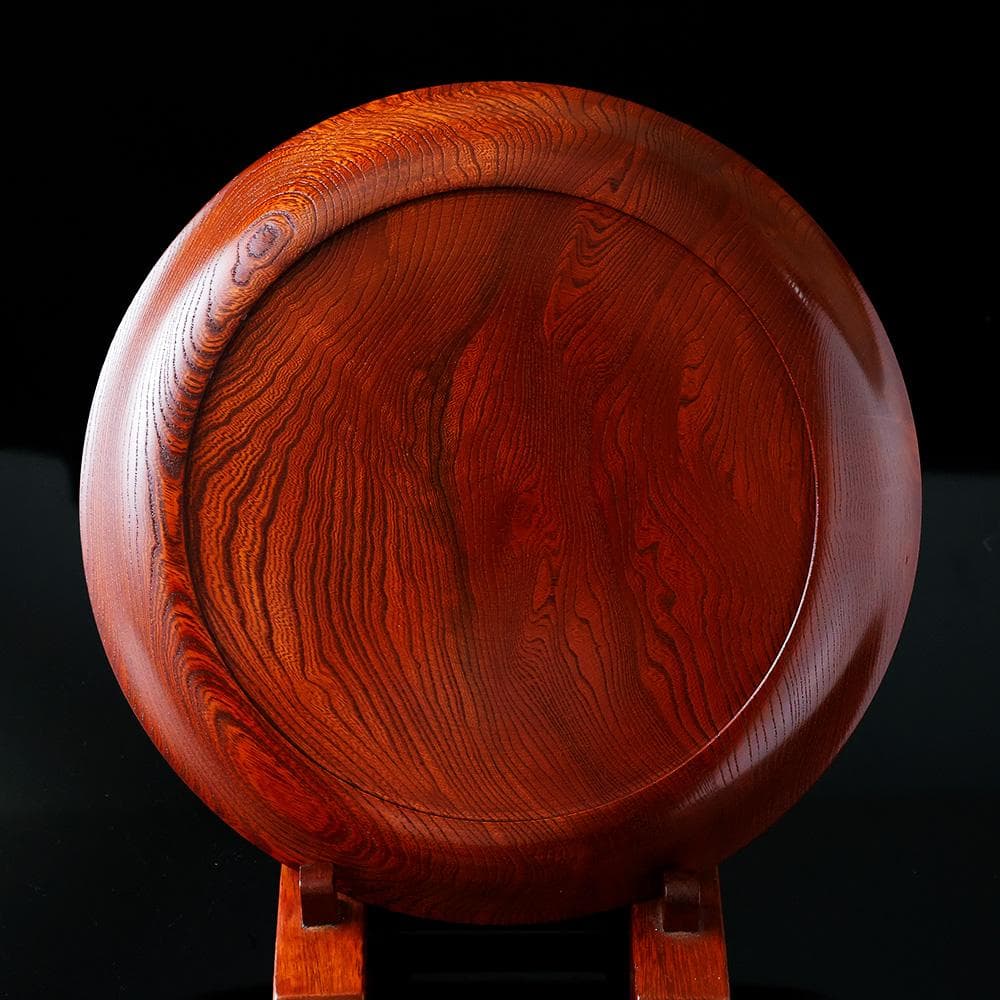 未使用 春正派 塗師 酒井半峰 松 無古今色 共布 栞 煎茶盆 直径28㎝