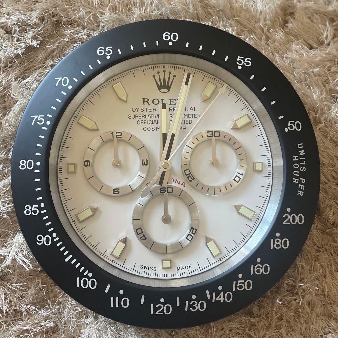 ROLEX DAYTONA ロレックス デイトナ WH×BK 大型壁掛け時計