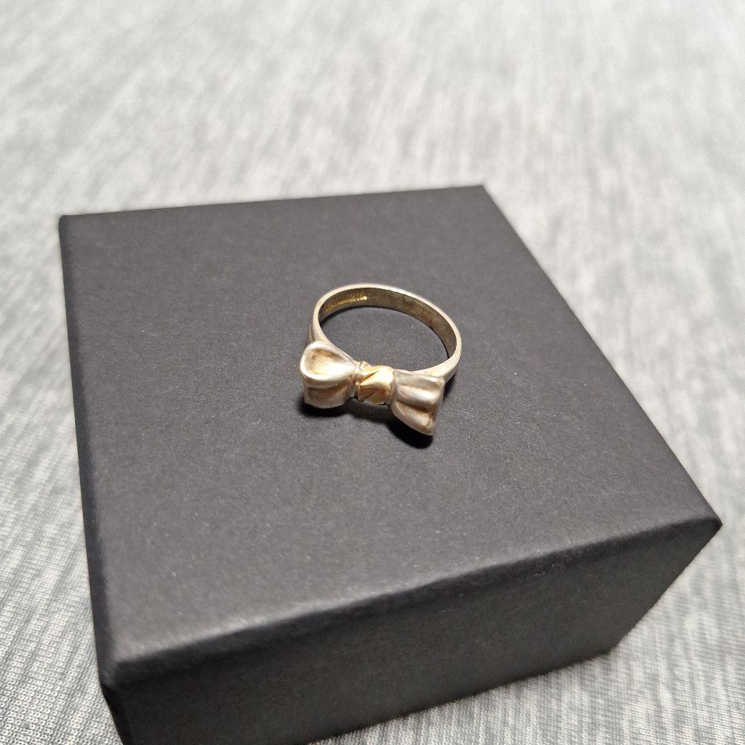 オールドティファニー リボン コンビリング 12号