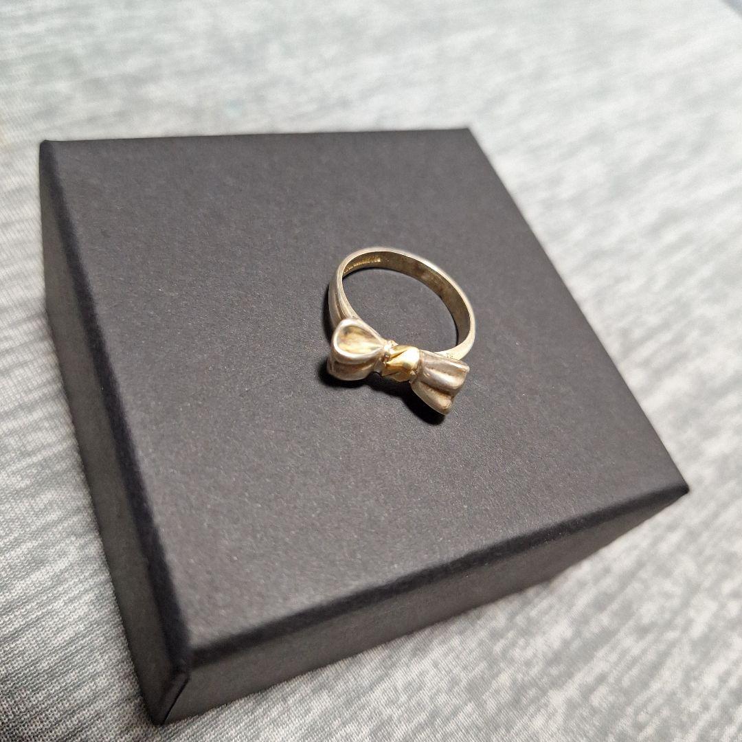 オールドティファニー リボン コンビリング 12号