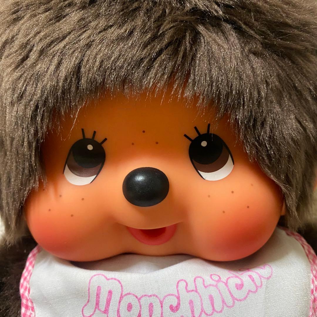 希少　新品タグ付き　やわらかモンチッチ ぬいぐるみ女の子 ツインテール Lサイズ